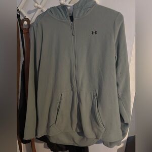 Under Armour Light Gray Fleece Hoodie
